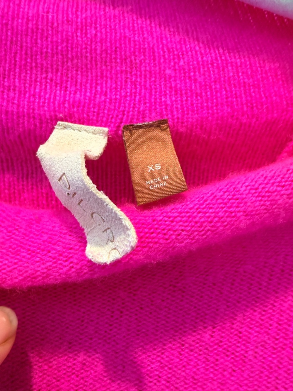 Anthropologie Hot Pink cashmere Sweater - Picture 2 of 3